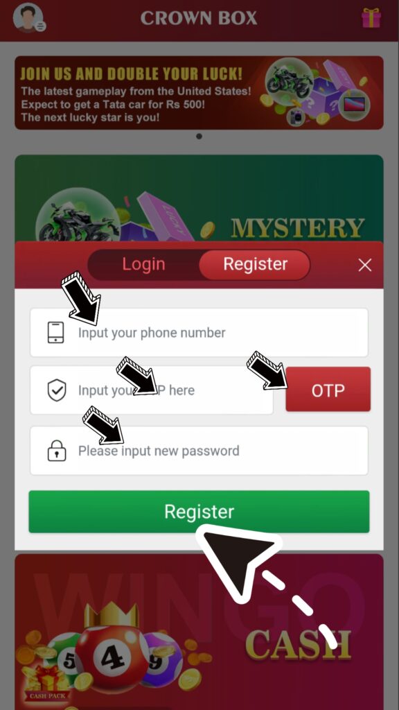 Crown 11 Register
