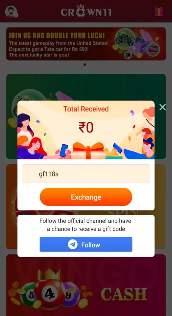 Crown 11 Gift Code Today